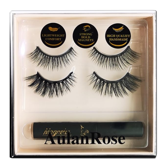 Magnetic Eyelashes - Magnetic Lashes Natural Looking, Reusable 60 Wears Faux Mink Lashes Cruelty-Free & Vegan