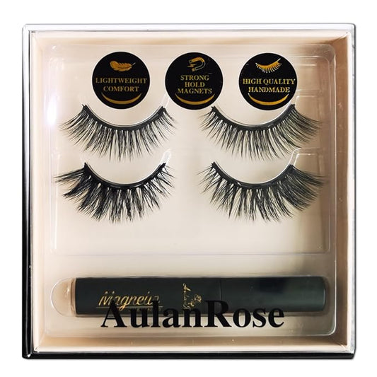 Magnetic Eyelashes - Magnetic Lashes Natural Looking, Reusable 60 Wears Faux Mink Lashes Cruelty-Free & Vegan