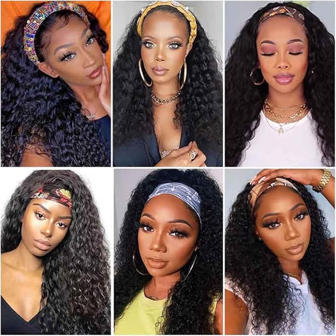 Water Weave Bundles Human Hair Color 1B Human Hair Bundles Water Curly Weave Brazilian Soft and Silky for Black Women 10 12 14 Inch
