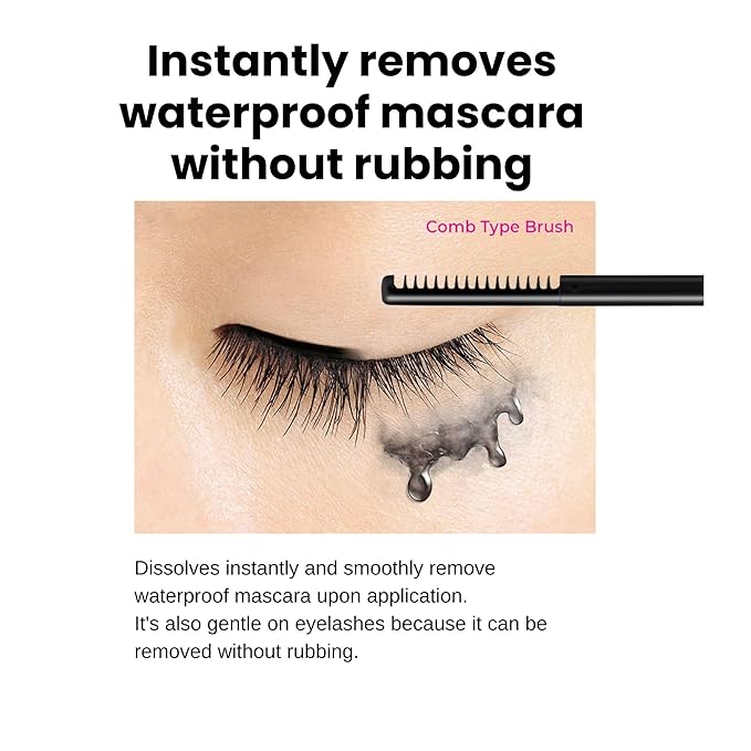 HEROINE MAKE by KISSME Mascara Duo Set | Speedy Mascara Remover, Gentle Eye Makeup Remover for Waterproof Mascara, Fast-Acting & Non-Irritating Cleanser, Removes Stubborn Eye Makeup