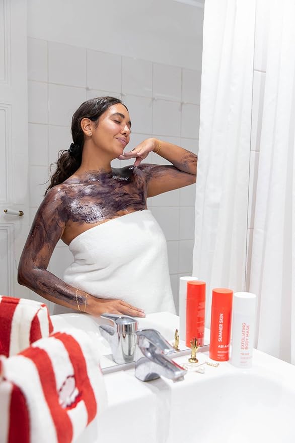 ABI AMÉ Soft-Touch Chemical Body Exfoliant - Smoothing and Softening Pre-Shower Body Mask - 30% AHAs + 2% BHAs, Safe for Sensitive Skin - 150ml/5.1 Fl oz