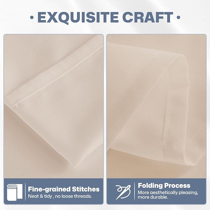 Lavisun Flat Sheets 2 Pack,Hotel Quality Flat Bed Sheets,Brushed Microfiber Bed Sheets, Bulk Sheets for Massage, Home, Dorm (Beige,King)