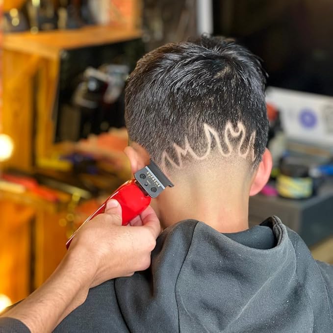 Supreme Trimmer Vader Professional Liner Trimmer for Barbers with 210 Min Run Time, Professional Motor, Sharp DLC T-Blade, USB-C Charge Clipper | ST3778