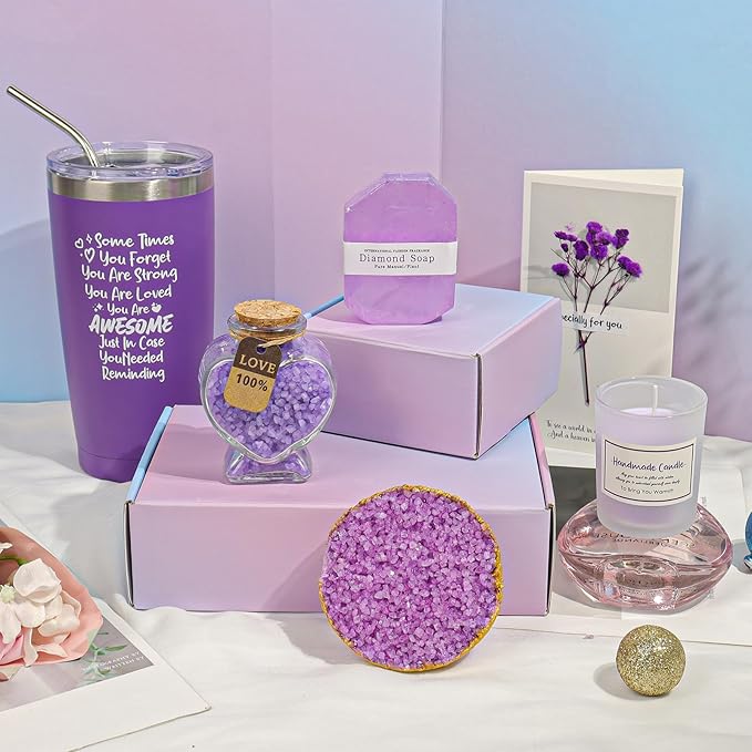 Birthday Gifts for Girlfriend, Birthday Gifts for Women, Shower Set for Best Friends Female Women Sister Mom Wife Her Coworker