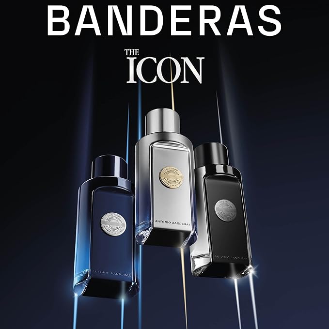 Banderas Antonio The Icon Elixir Eau De Perfume For Men - Long Lasting - Fresh, Elegant, And Sexy Scent - Spicy, Marine, And Woody Notes - Ideal For Special Events - 1.7 Fl Oz