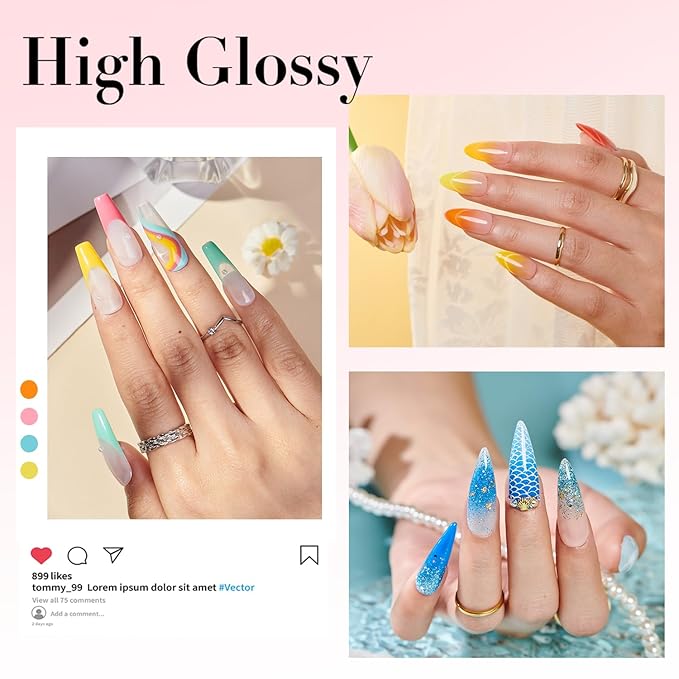 AZUREBEAUTY 170Pcs Dip Powder Starter Kit, 36 Spring Summer Blue Yellow Pink Neon Color Dipping Powder With Essential Liquid Set for French Nail Art Manicure Salon DIY Home