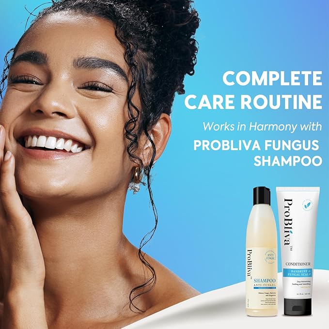 Dandruff Hair & Dry Scalp Conditioner: Deep Moisturizing & Soothing Relief with Natural Ingredients - Calms Itch Fungus Flakes, 10 fl. oz.