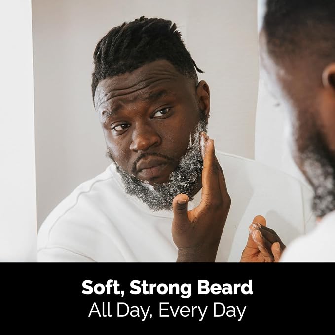 Golden Grooming Beard Oil & Balm Bundle for Men | Natural Growth Kit with Shea Butter | 4oz Balm & 2oz Oil | Warm Cedar