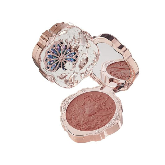 Flower Knows Little Angel Cream Blush,Buildable & Blendable Makeup Blush for cheeks,Soft & Long-lasting for Girls & Women(01 Flaming Heart,6g)