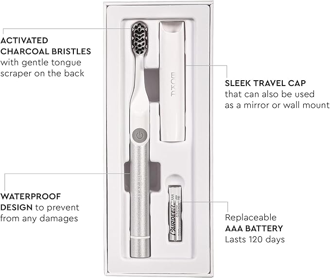 Boka Sonic Electric Toothbrush for Adults 2 pk - 24000 VPM w/Standard & Sensitive Modes - Waterproof & Up to 120 Battery Life w/Travel Cover & Mirror Mount - Automatic Smart Timer, Non-Slip Handle
