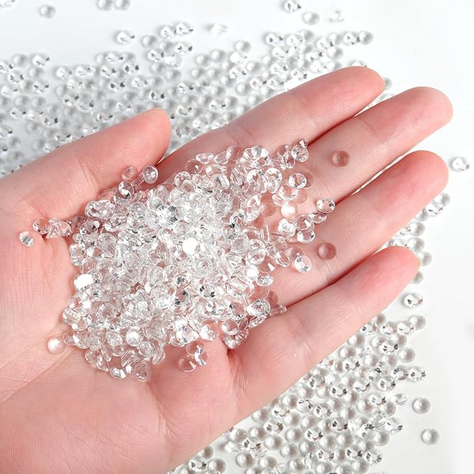 Beadsland Flatback Rhinestones Bulk,14400pcs Crystal Rhinestones for Nails Crafts Clothes DIY Decoration, Transparent, SS10, 2.7-2.9mm