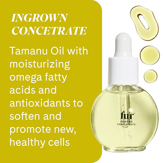 Fur Ingrown Hair Care Duo: Two-Step Preventative Treatment - Combines Oil and Concentrate - 0.5 FL oz each