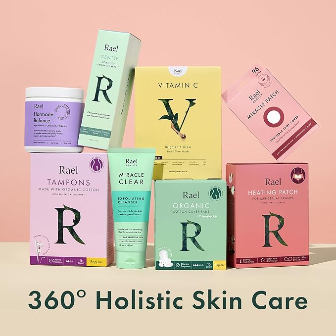 Rael Pimple Patches, Miracle Invisible Spot Cover - Hydrocolloid Acne Patch, Treatment for Breakouts, Absorbs Zits & Blemish, Korean Skin Care, 2 Sizes (24 Count)