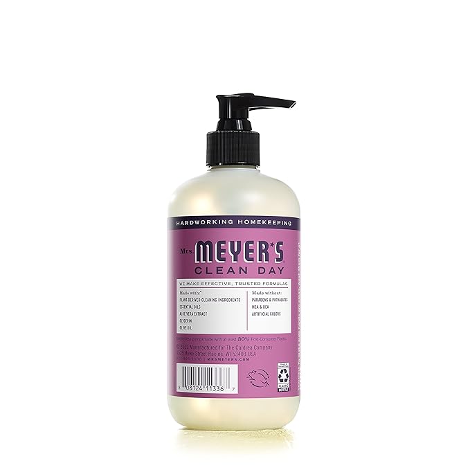MRS. MEYER'S CLEAN DAY Liquid Hand Soap, Cruelty Free and Biodegradable Formula, Plum Berry Scent, 12.5 oz- Pack of 3