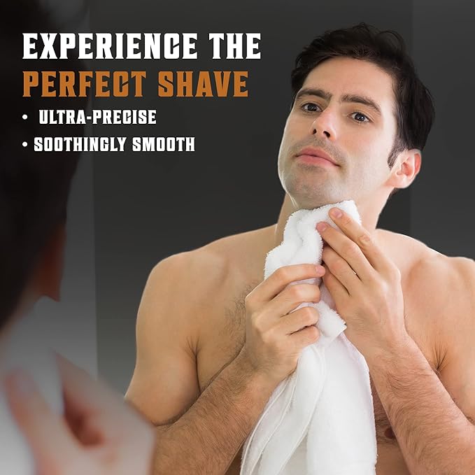 SHAVING REVOLUTION Long Handle Double Edge Safety Razor - Butterfly Open Razor with 10 Japanese Stainless Steel (Black)