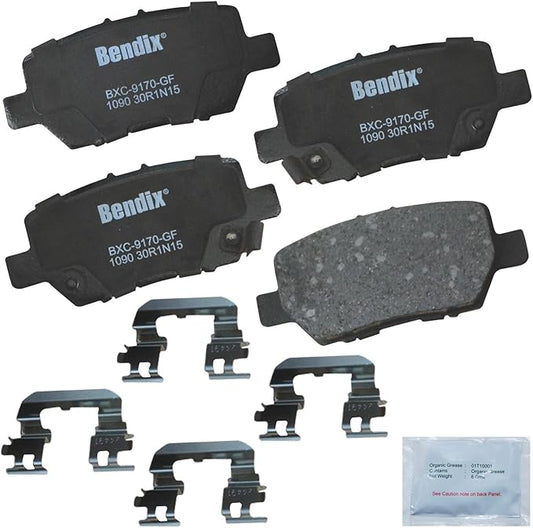 Bendix Priority1 CFC1090 Ceramic Rear Brake Pads for Acura RL 2012-2005
