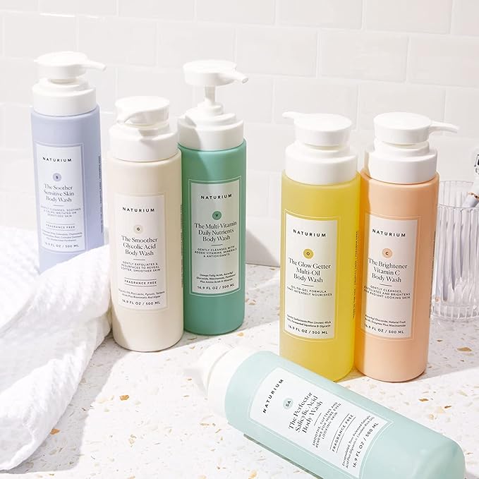 Naturium The Soother Sensitive Skin Body Wash, Gentle Skin-Soothing Formula, 16.9 oz