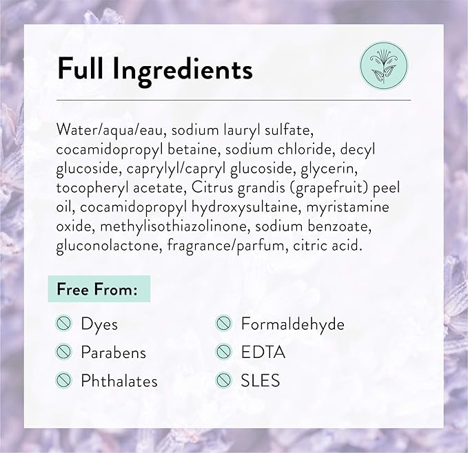 J.R. Watkins Gel Hand Soap Refill Pouch, Scented Liquid Hand Wash for Bathroom or Kitchen, USA Made and Cruelty Free, 34 fl oz, Lavender, 6 Pack