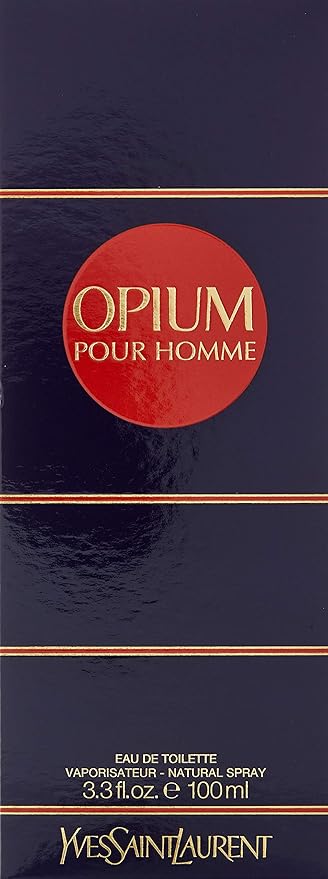 Opium By Yves Saint Laurent For Men. Eau De Toilette Spray 3.3 Ounces