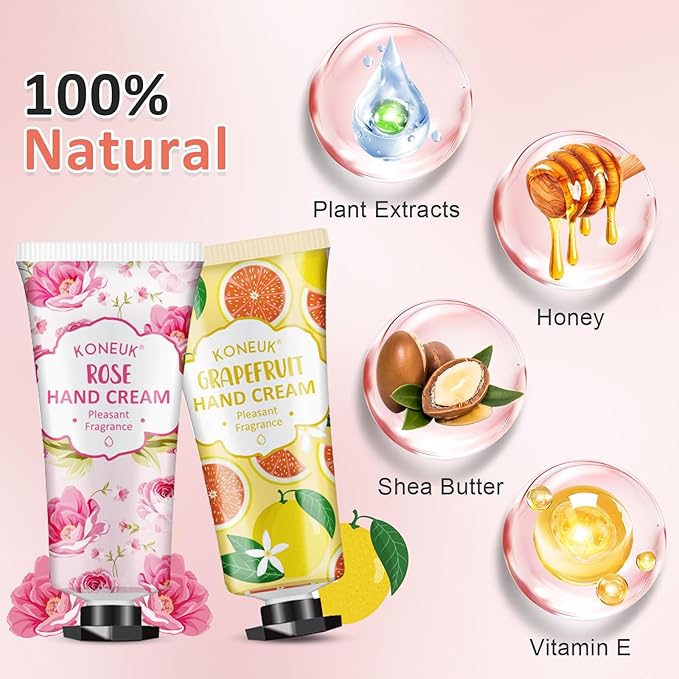 112 Pack Moisturizing Hand Cream Set, Mothers Day Gifts, Bulk Hand Lotion Travel Size for Dry Cracked Hands, Mini Hand Cream for Teacher Appreciation Gifts, Nurses Week Gifts and Bridal Shower Gifts