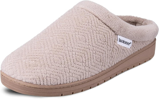 isotoner Women's Diamond Microterry Gemma Clog Slipper