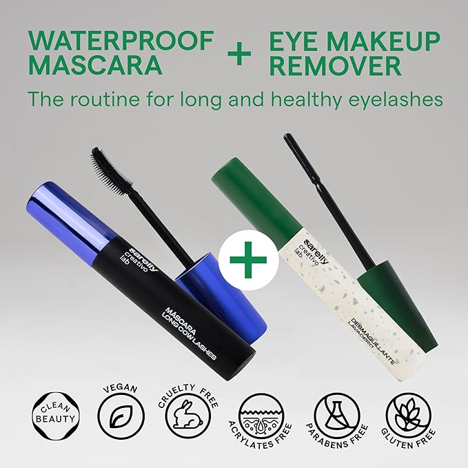 SARELLY CREATIVO LAB | Mascara & Eye Makeup Remover Kit Travel Essential Make Up Waterproof Skin Care Beauty Cute Stuff