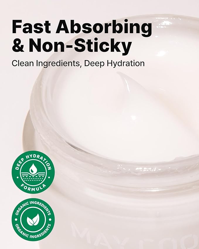 MAY COOP Raw Moisturizer Face Cream – Daily Hydrating Cream with Maple Sap for Deep Hydration, Softening & Nourishing - Korean Skincare, Vegan Clean Beauty, 2.8oz.