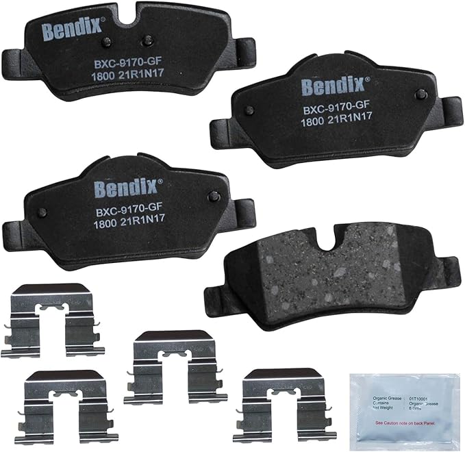 Bendix Priority1 CFC1800 Ceramic Rear Brake Pads for Mini Cooper 2024-2014