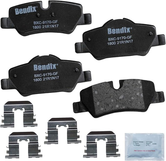 Bendix Priority1 CFC1800 Ceramic Rear Brake Pads for Mini Cooper 2024-2014