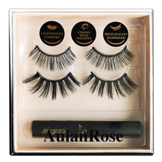 Magnetic Eyelashes Natural Look,3D Volume MIX Magnetic Lashes with Eyeliner Kit, Reusable Fake Eye Lash, Cruelty-Free & Vegan, Strongest Waterproof Liquid Liner