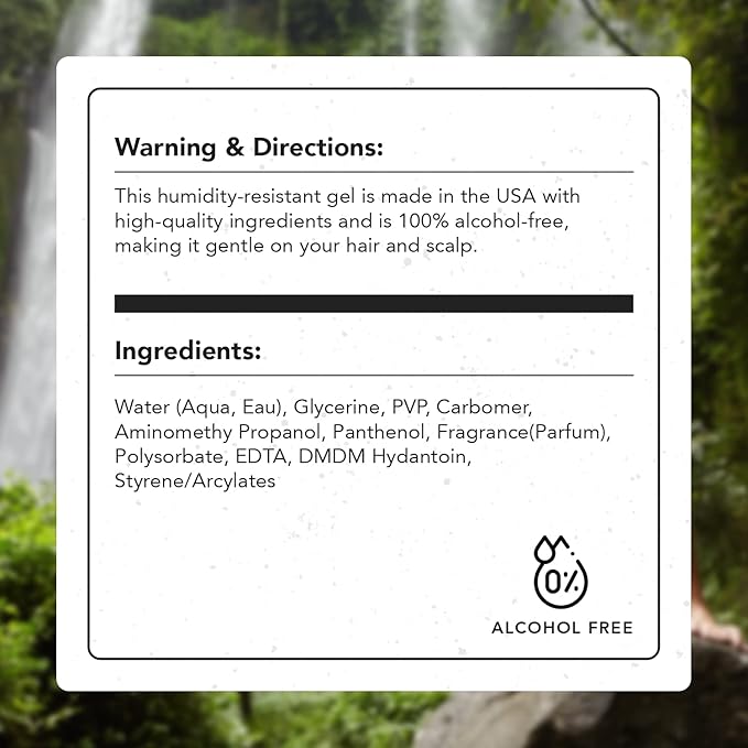 Gentlemen Republic Refined Hair Gel for Men 16oz - Professional Formula for 24 Hr Shine and Strong Hold, Humidity Resistant Styling Gel for hair, 100% Alcohol-Free and Never Flakes, Made in USA - 2pk