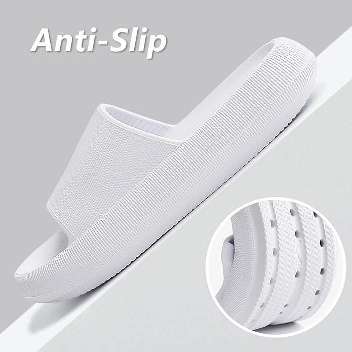 Menore Slippers for Women and Men Quick Drying, Parent-Child EVA Open Toe Soft Slippers, Non-Slip Soft Shower Spa Bath Pool Gym Beach House Sandals for Indoor & Outdoor