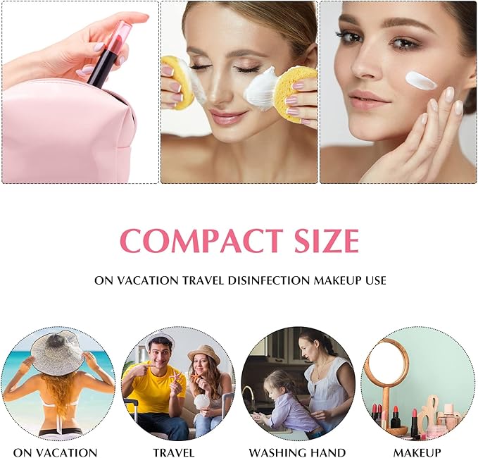 50 Pack Foam Pump 1oz/30ml Refillable Dispenser Travel Size Plastic Mini Bottle for Lash Shampoo, Cleaning, Cosmetics - Portable Clear Foaming Packaging