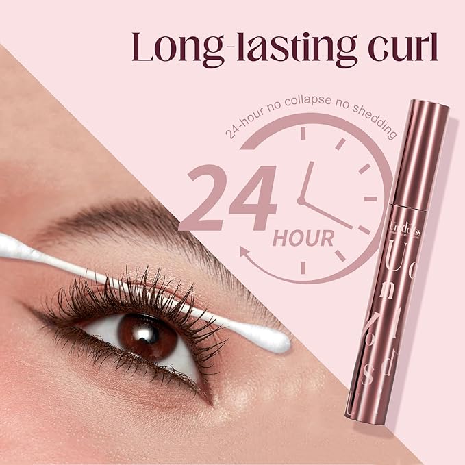 Unidollss Tubing Mascara Volume and Length Brown Lengthening Long Lasting All Day, No Smudging, No Clumping, Washable Voluminous Tubing Mascara for 30+ Women, Gluten-free Safe for Sensitive Eyes