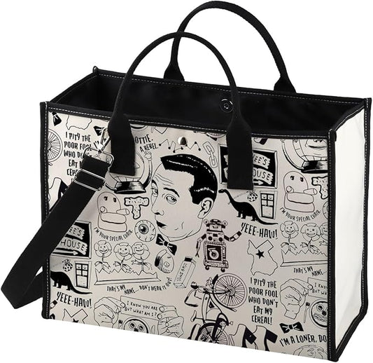 MNIGIU P-ee Herman Playhouse Tote Bag - P-ee Herman Fan Gift Merchandise