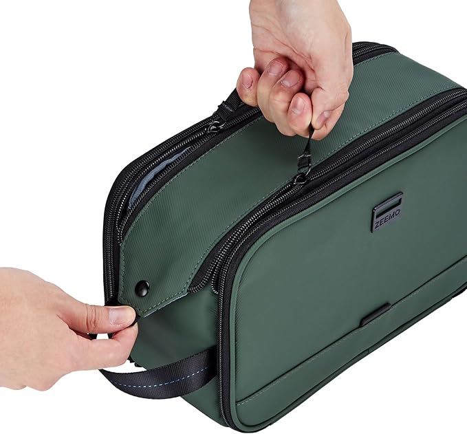 ZEEMO Toiletry Bag for Men, Water-resistant and Leak-Proof Dopp Kit with Large Capacity for Toiletries