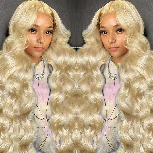 24 Inch Blonde Wig 613 Body Wave Lace Front Wig 13x4 HD Lace Frontal Pre Plucked With Baby Hair Glueless Wig For Women 200 Density