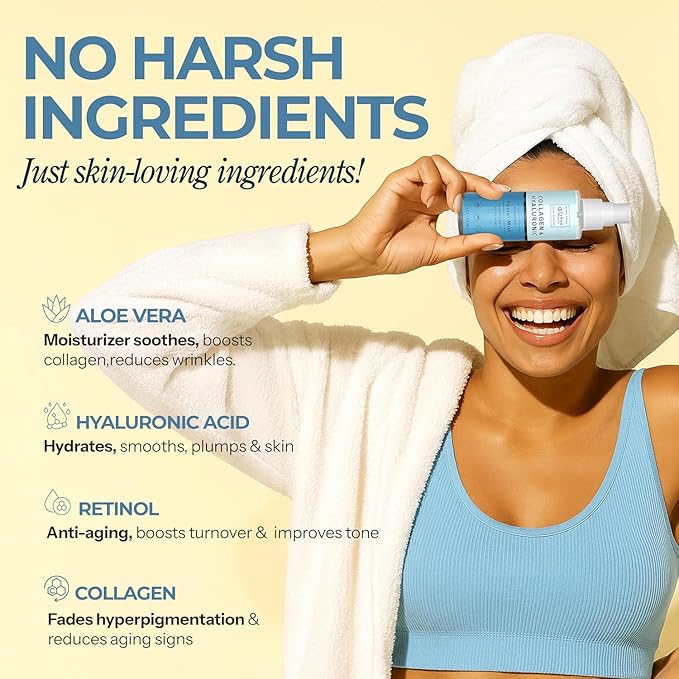 Clear Beauty Hyaluronic Acid & Collagen Face Mist - Dermatologist Tested, Moisturizes & Tones Skin, Anti-Aging, Natural Ingredients, Cruelty-Free Korean Skin Care - All Skin Types - 4 OZ (2 Pack)