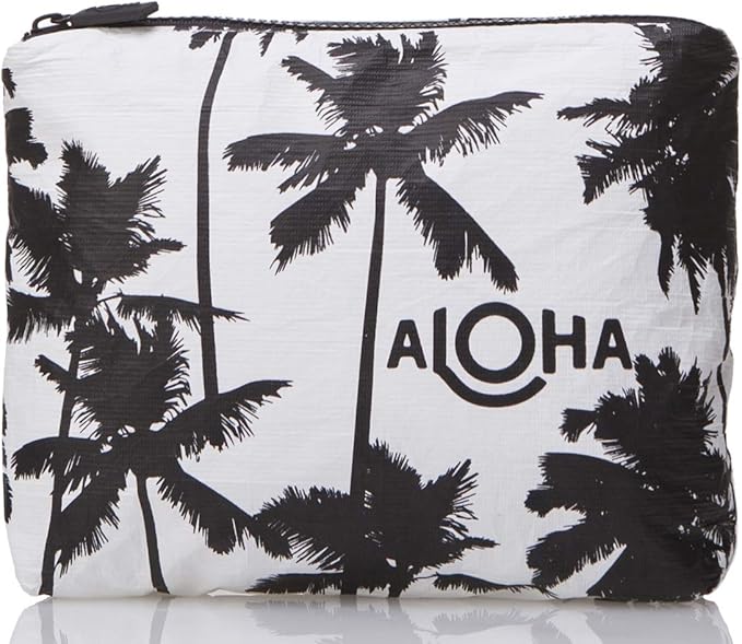 ALOHA Collection Small Pouch | Lightweight, Packable, and Splash-Proof Makeup Pouch | Easy to Clean