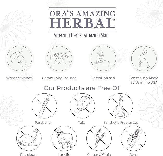 Ora's Amazing Herbal, Hand Salve Cream for Men, Healing Ointment, Foot Balm, Calendula Cream, Salve, Comfrey Salve, All Purpose Salve, Cracked Heels, Cuticle Cream