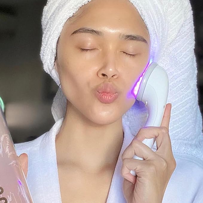 Spa Sciences CLARO Clinically Proven Blue & Red LED Acne Treatment Light Therapy System-FDA Cleared-Rechargeable- Professional Home Acne Healing/Clearing Treatment