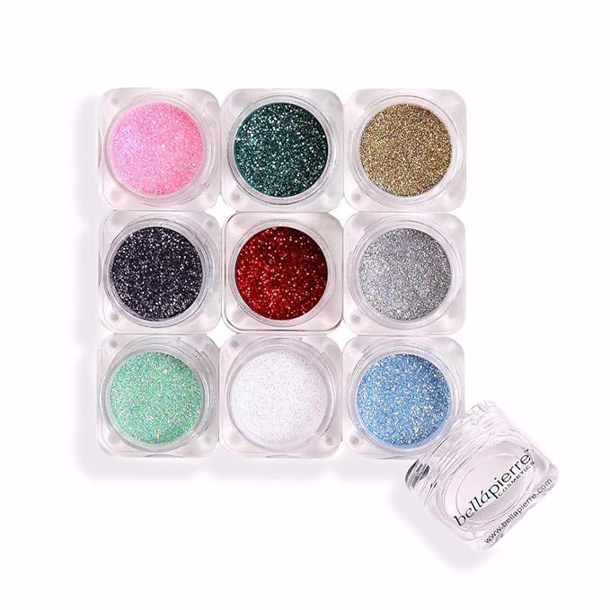 bellapierre Shimmer Powder 9 Stack | Paraben Free Eyeshadow | Vegan & Cruelty Free Eye Makeup - 9 Count - Glamour