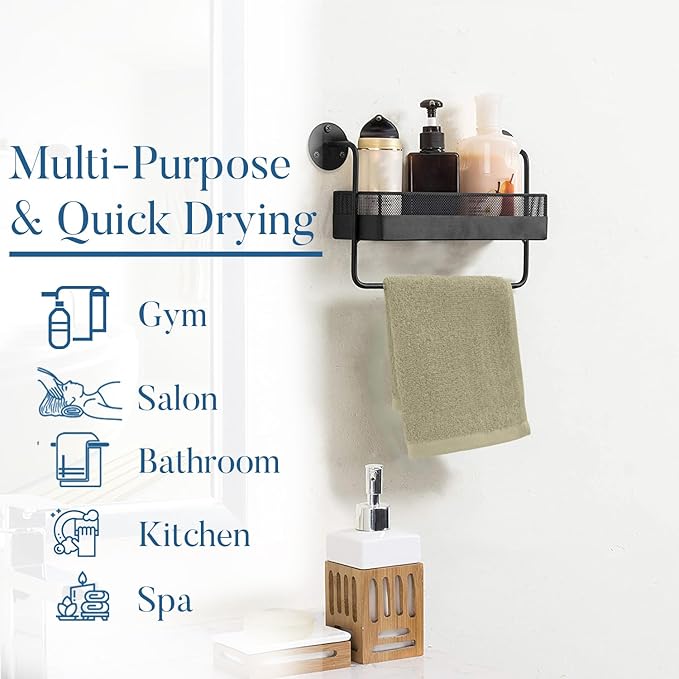 DAN RIVER 100% Cotton Washcloths 24 Pack Premium Quality Face and Body Cloth, Quick Dry Essential Towels for Bathroom, Hand, Kitchen & Cleaning, Baby Rugs | 12X12 in | 400 GSM | Beige