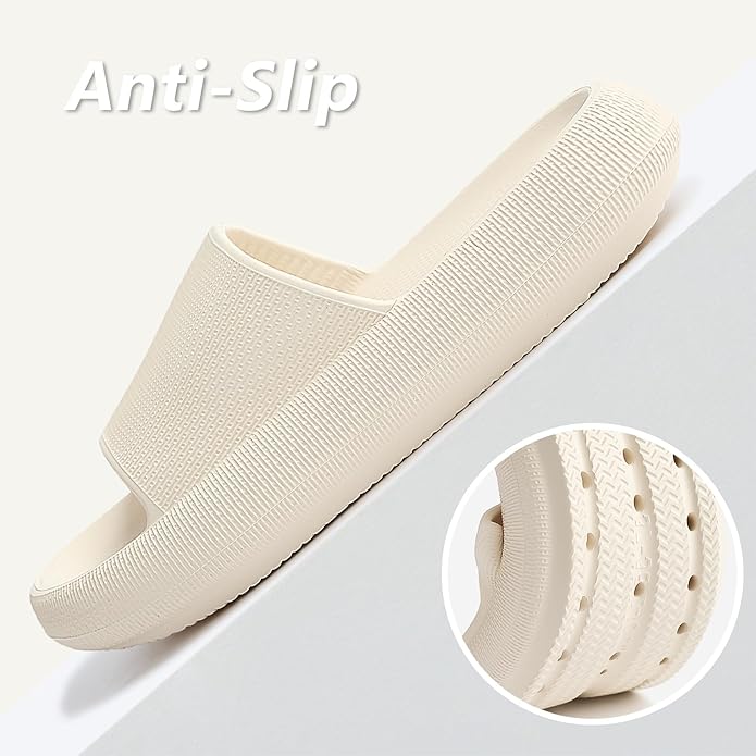 Menore Slippers for Women and Men Quick Drying, Parent-Child EVA Open Toe Soft Slippers, Non-Slip Soft Shower Spa Bath Pool Gym Beach House Sandals for Indoor & Outdoor