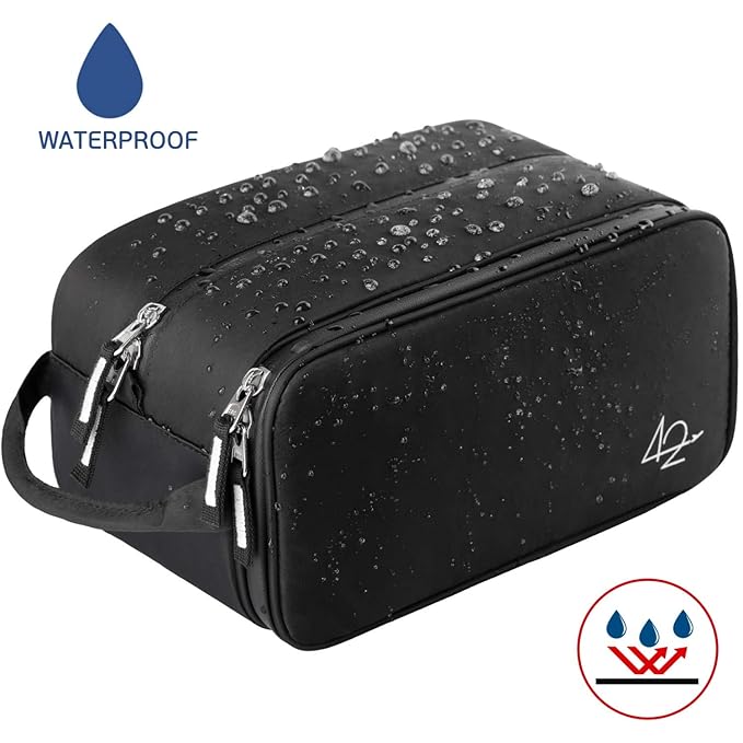 Toiletry Bag Dopp Kit for Men - Nylon Travel Toiletry Bag Waterproof Shower Cosmetic Organizer for Women Men - Travel Kit Shaving Bag for Men