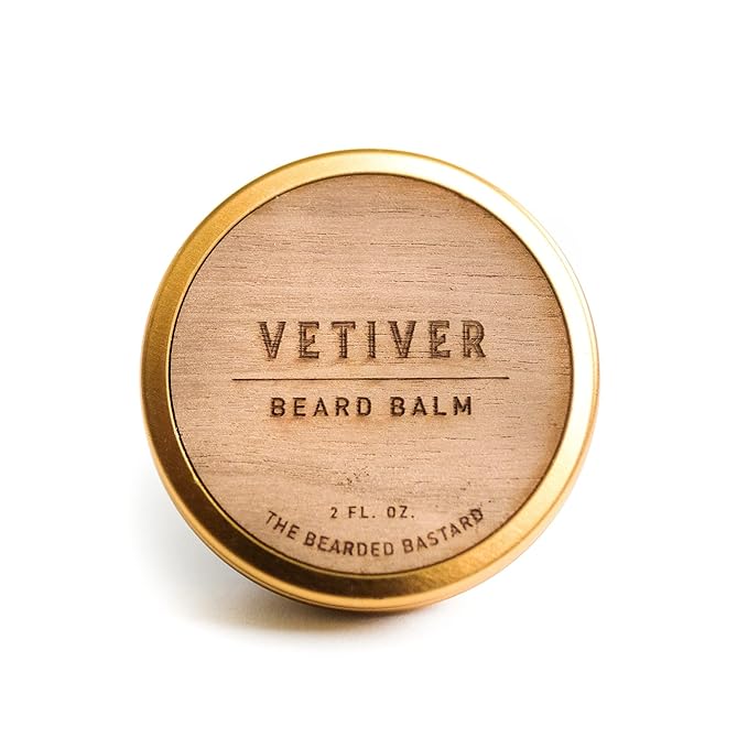 TBB Vetiver Beard Balm for Men | Tame & Style Your Beard | Beard Conditioner with Shea Butter, Jojoba Oil, Argan Oil (2 Oz.)