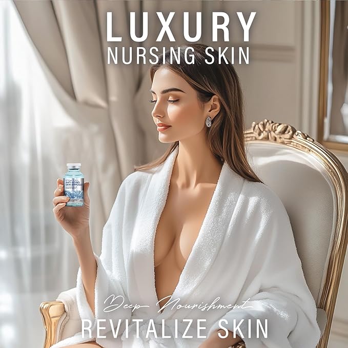 Stem Cell Serum for Face, Microneedling Serum, Stem Cell Solution Ampoule to Use with and without Micro Needling, Anti Aging & Smooth Wrinkles, 35 ML