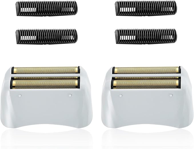 2 Pack Pro Shaver Replacement Foil and Cutters Compatible with andis 17150(TS-1)/17155/17200 Shaver ProFoil Lithium Replacement" Golden