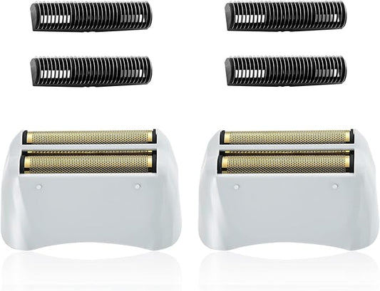 2 Pack Pro Shaver Replacement Foil and Cutters Compatible with andis 17150(TS-1)/17155/17200 Shaver ProFoil Lithium Replacement" Golden