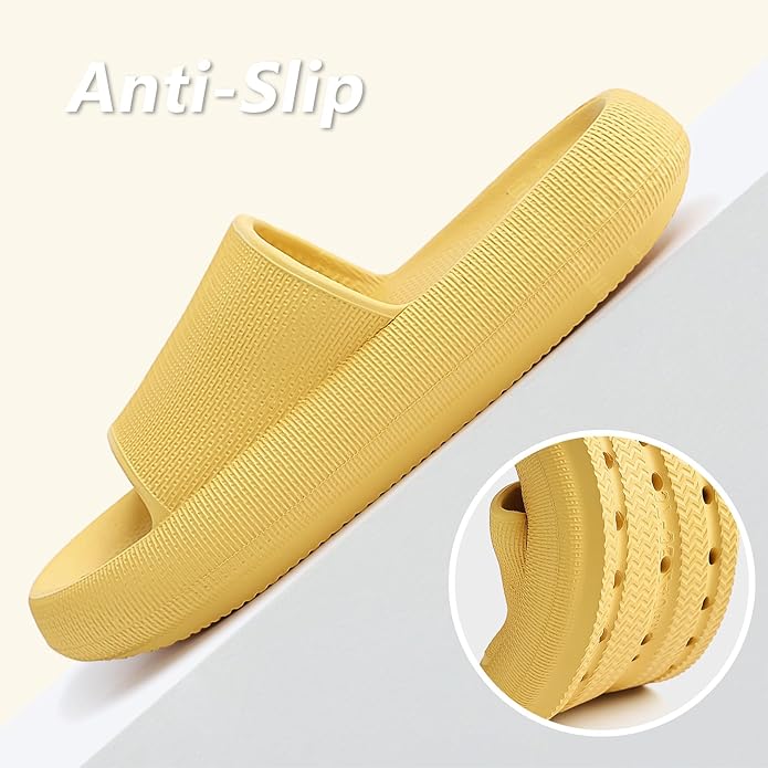 Menore Slippers for Women and Men Quick Drying, Parent-Child EVA Open Toe Soft Slippers, Non-Slip Soft Shower Spa Bath Pool Gym Beach House Sandals for Indoor & Outdoor